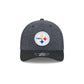 Pittsburgh Steelers Faux Wool 9FORTY M-Crown Snapback Hat