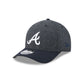Atlanta Braves Faux Wool 9FORTY M-Crown Snapback Hat