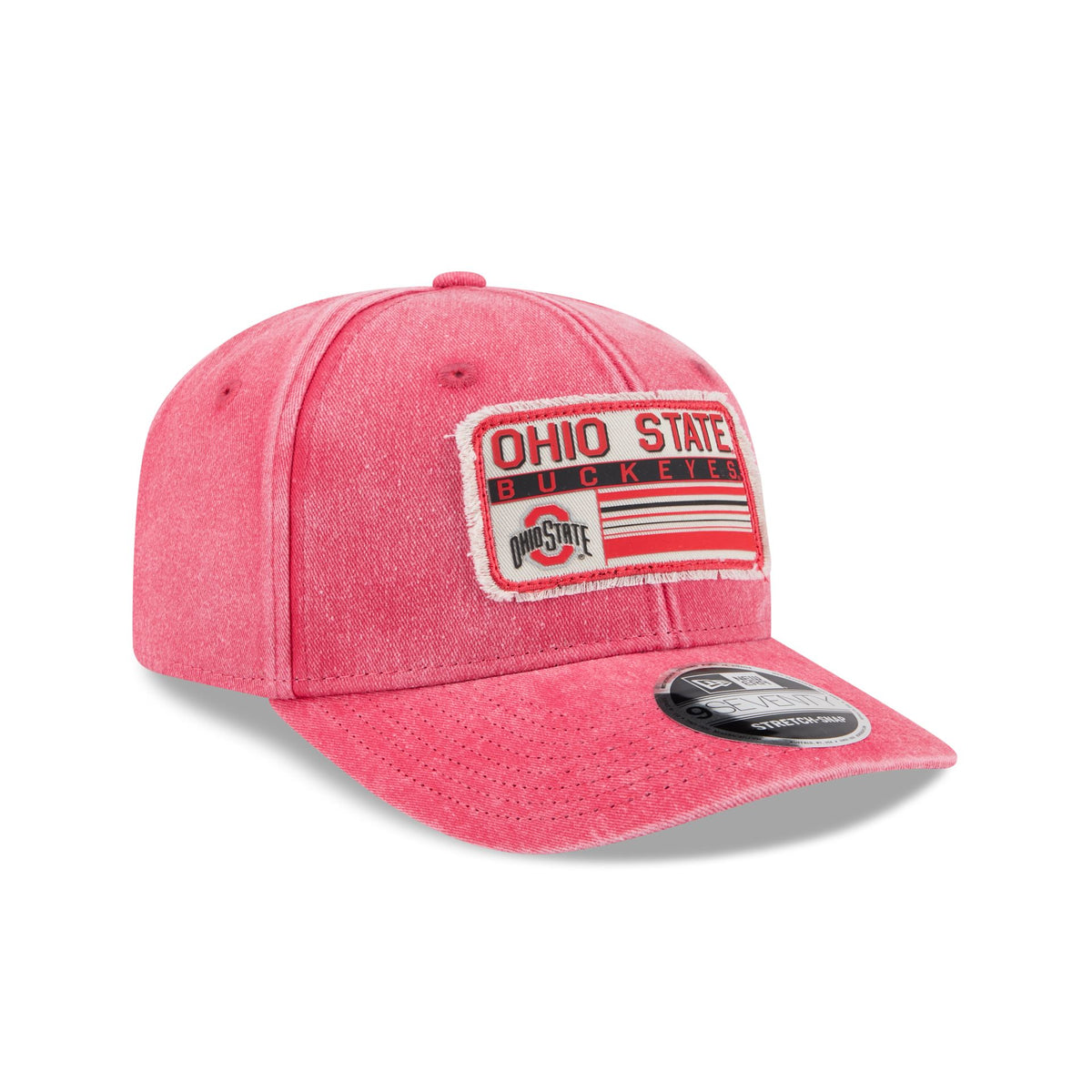 Ohio State Buckeyes Faded Patch 9SEVENTY Stretch-Snap Hat