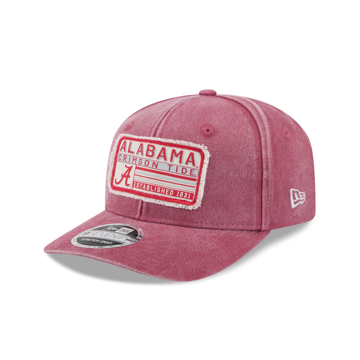 Alabama Crimson Tide Faded Patch 9SEVENTY Stretch-Snap Hat