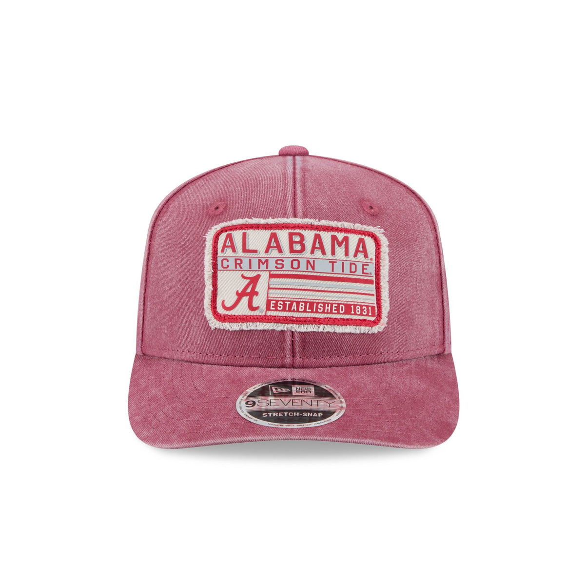Alabama Crimson Tide Faded Patch 9SEVENTY Stretch-Snap Hat