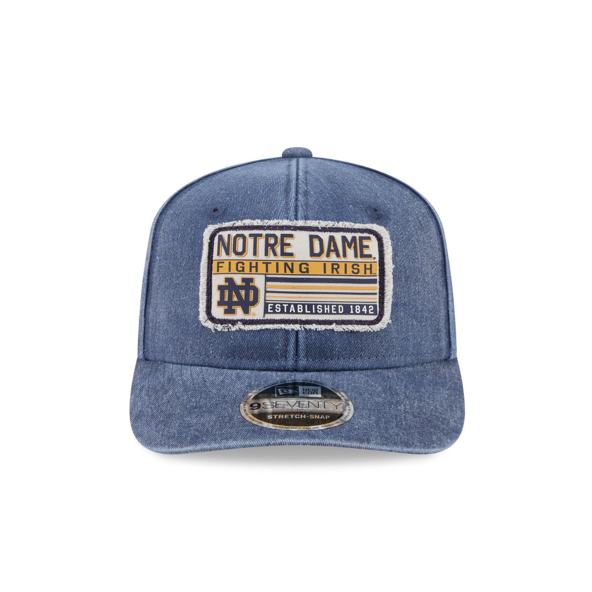 Notre Dame Fighting Irish Faded Patch 9SEVENTY Stretch-Snap Hat