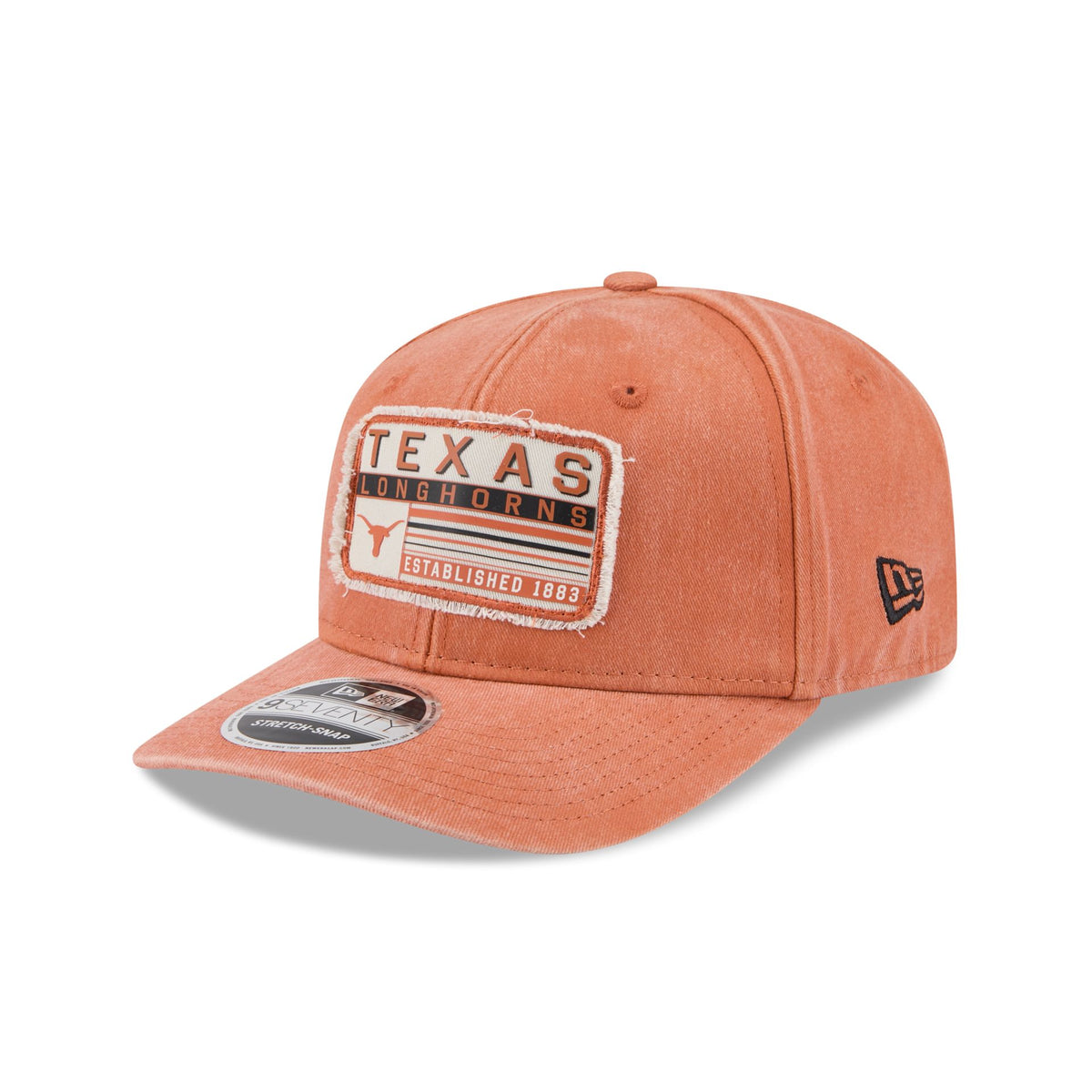 Texas Longhorns Faded Patch 9SEVENTY Stretch-Snap Hat