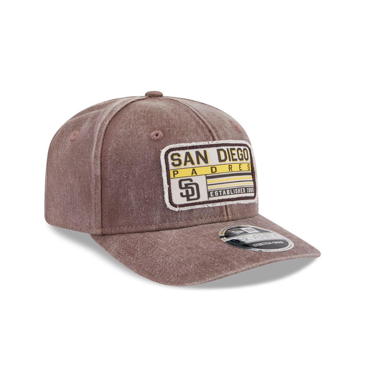 San Diego Padres Faded Patch 9SEVENTY Stretch-Snap Hat