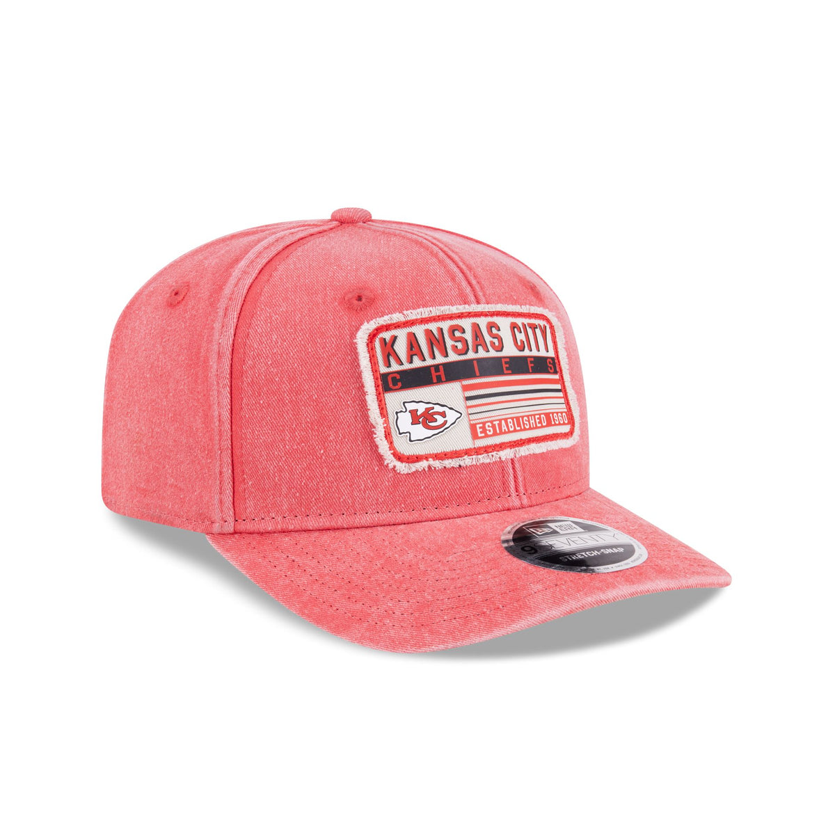 Kansas City Chiefs Faded Patch 9SEVENTY Stretch-Snap Hat