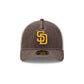 San Diego Padres Frayed Logo 9FORTY M-Crown A-Frame Trucker Hat