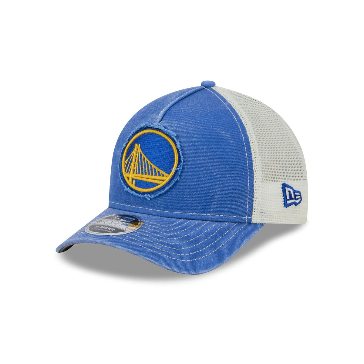 Golden State Warriors Frayed Logo 9FORTY M-Crown A-Frame Trucker Hat