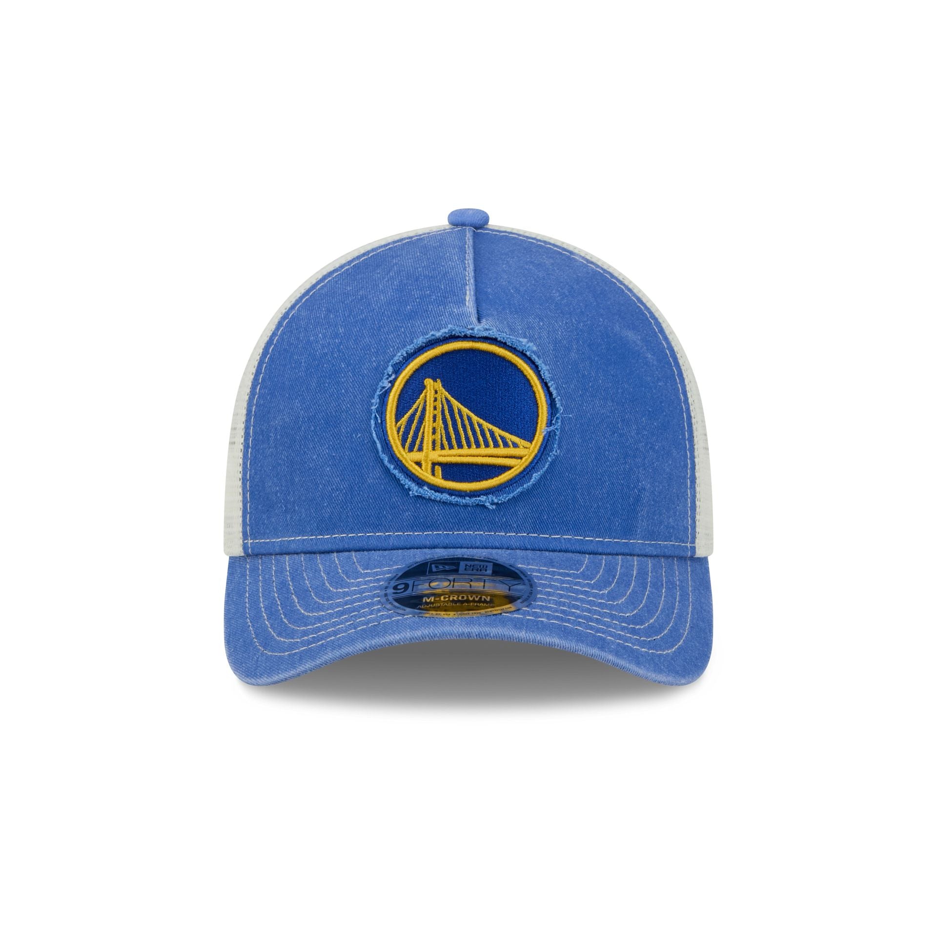 Golden State Warriors Frayed Logo 9FORTY M-Crown A-Frame Trucker Hat
