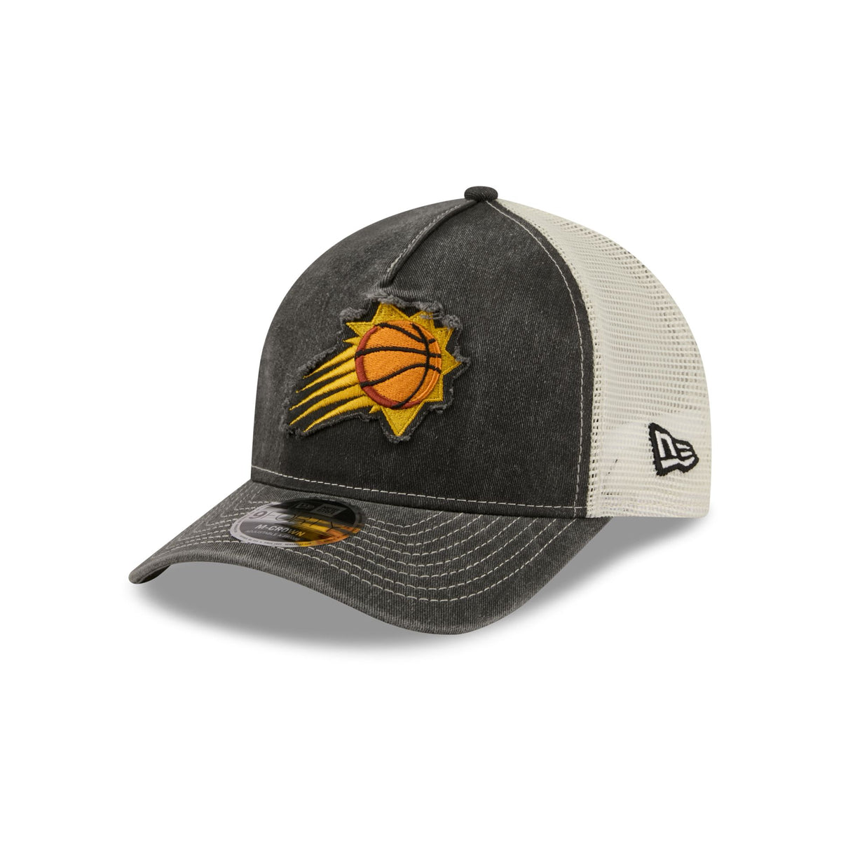 Phoenix Suns Frayed Logo 9FORTY M-Crown A-Frame Trucker Hat