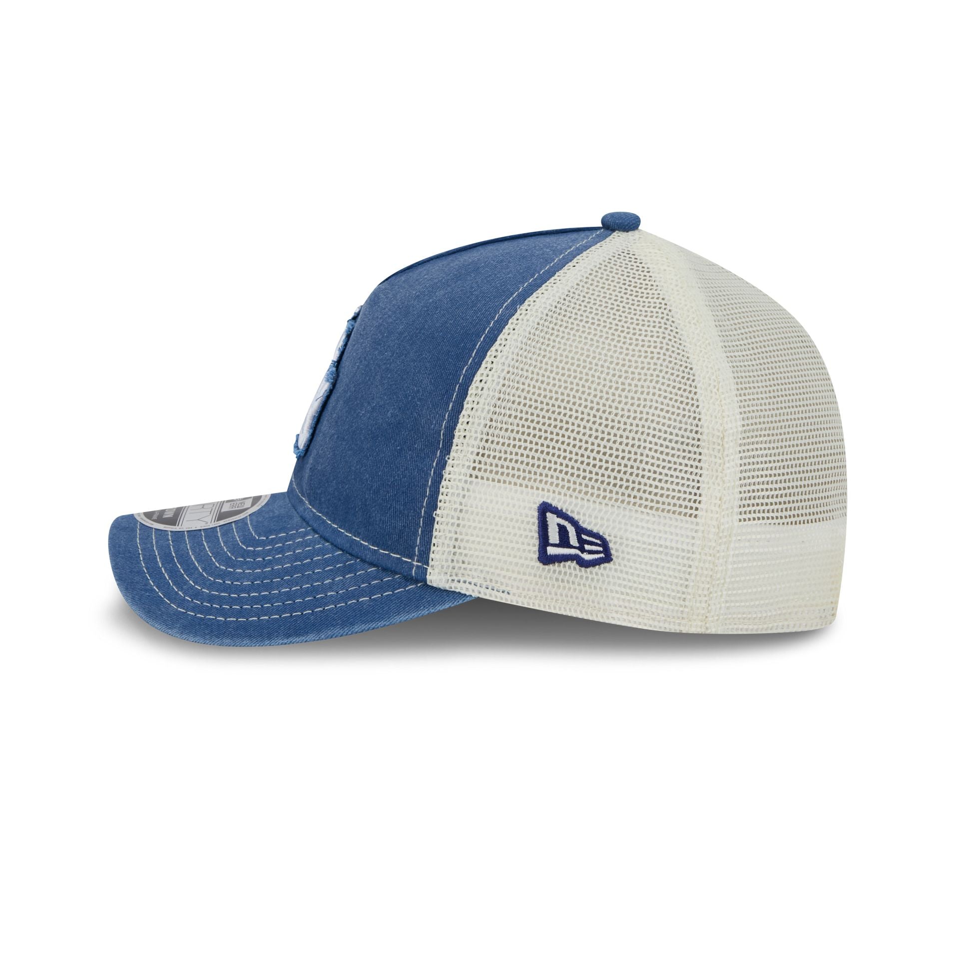 Los Angeles Dodgers Frayed Logo 9FORTY M-Crown A-Frame Trucker Hat