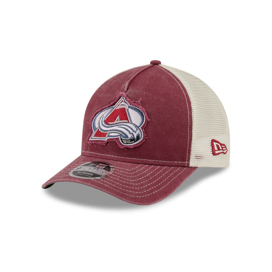 Colorado Avalanche Frayed Logo 9FORTY M-Crown A-Frame Trucker Hat