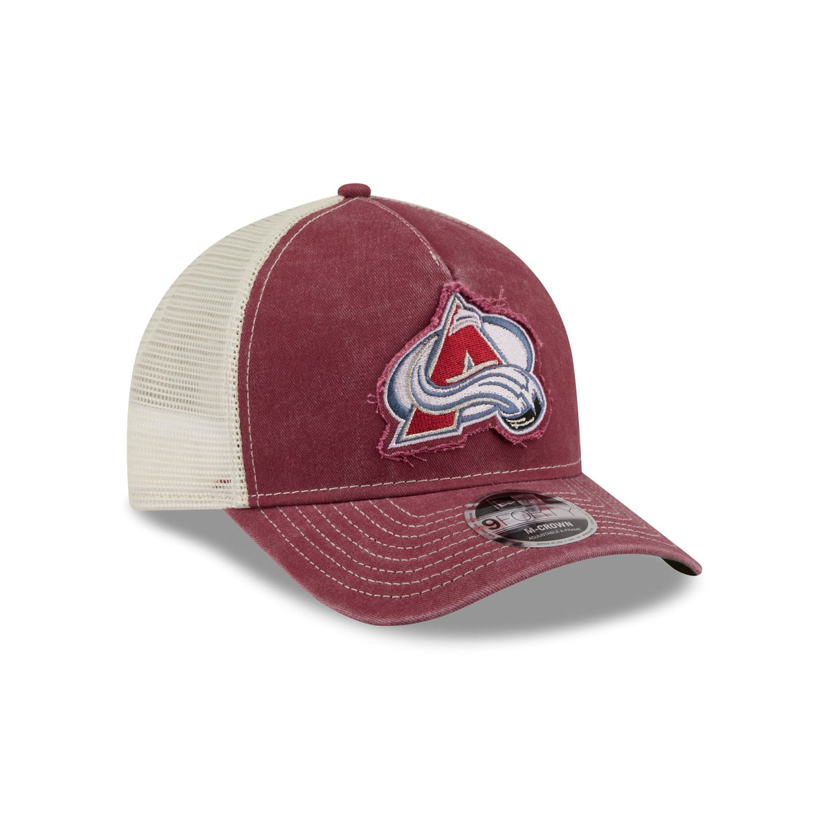 Colorado Avalanche Frayed Logo 9FORTY M-Crown A-Frame Trucker Hat