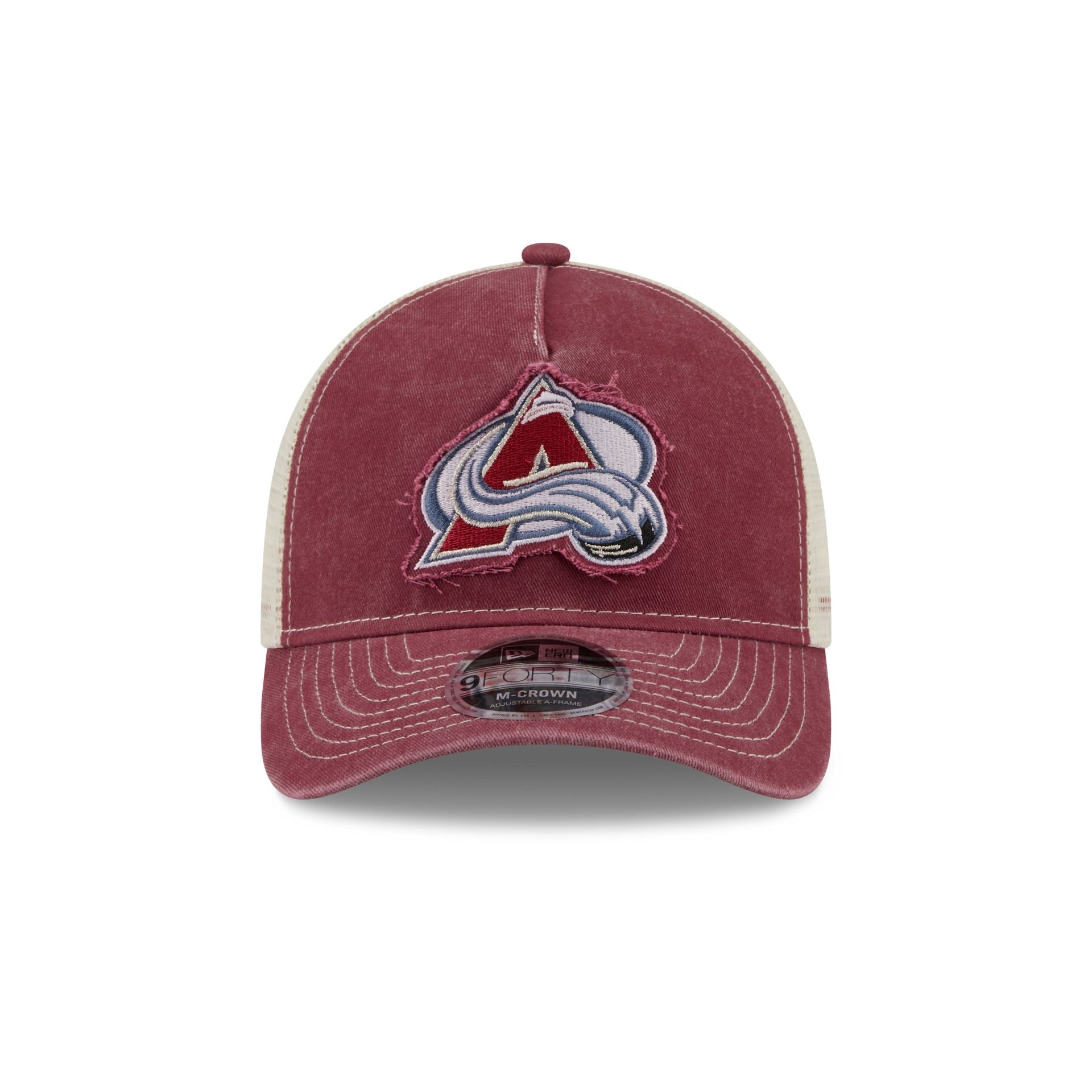 Colorado Avalanche Frayed Logo 9FORTY M-Crown A-Frame Trucker Hat
