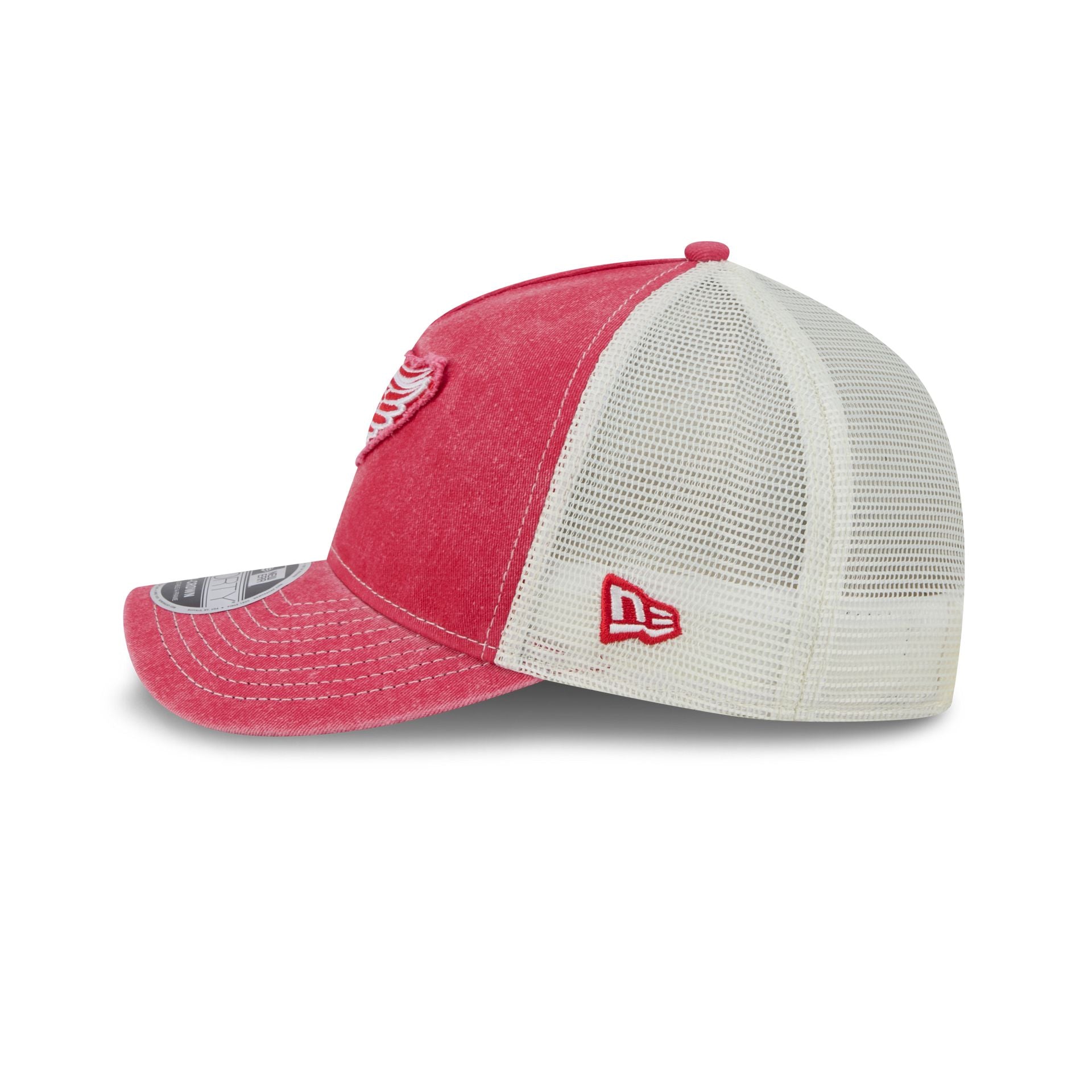 Detroit Red Wings Frayed Logo 9FORTY M-Crown A-Frame Trucker Hat