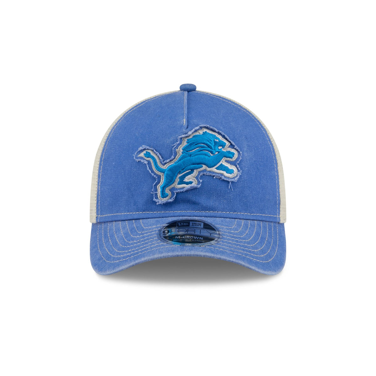 Detroit Lions Frayed Logo 9FORTY M-Crown A-Frame Trucker Hat
