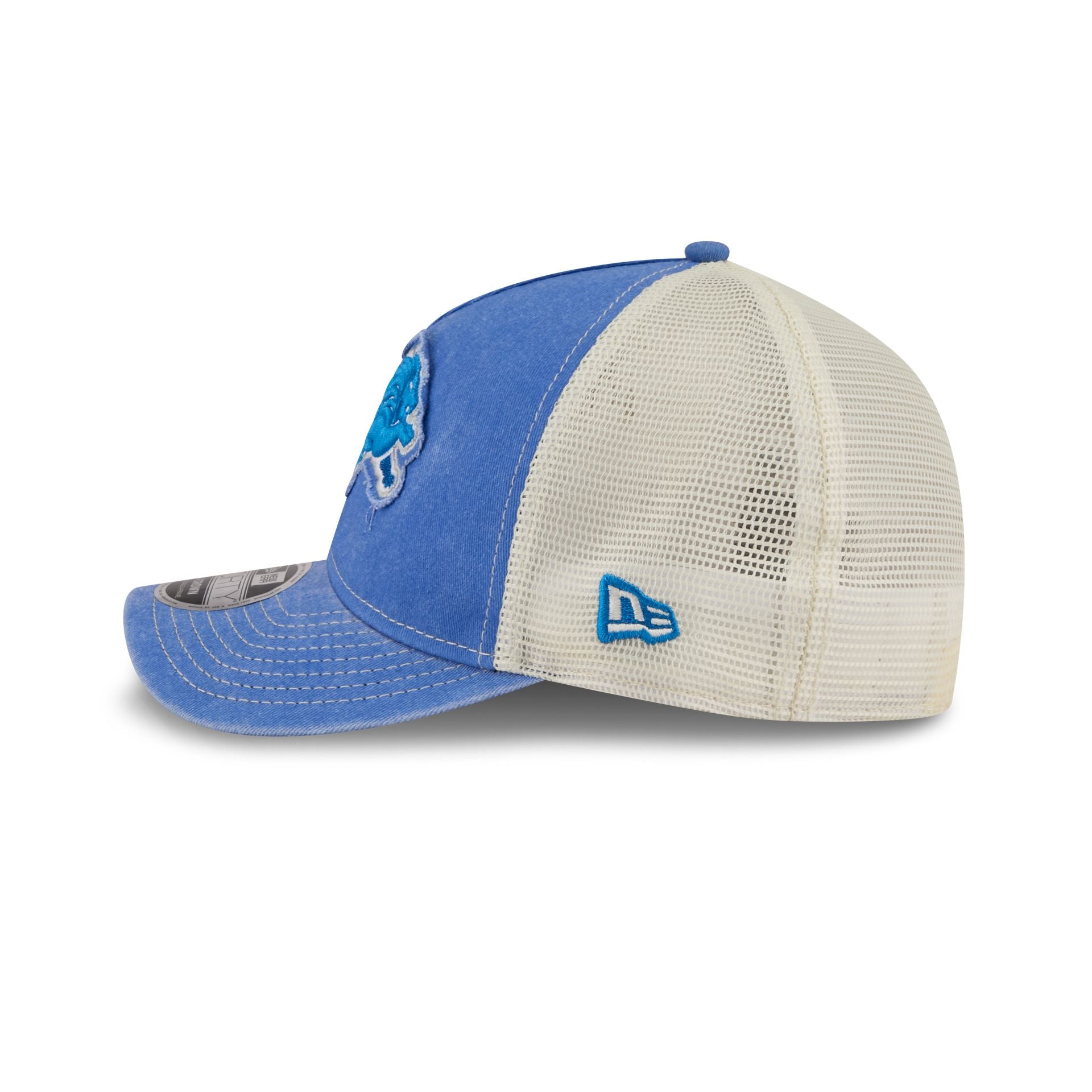 Detroit Lions Frayed Logo 9FORTY M-Crown A-Frame Trucker Hat