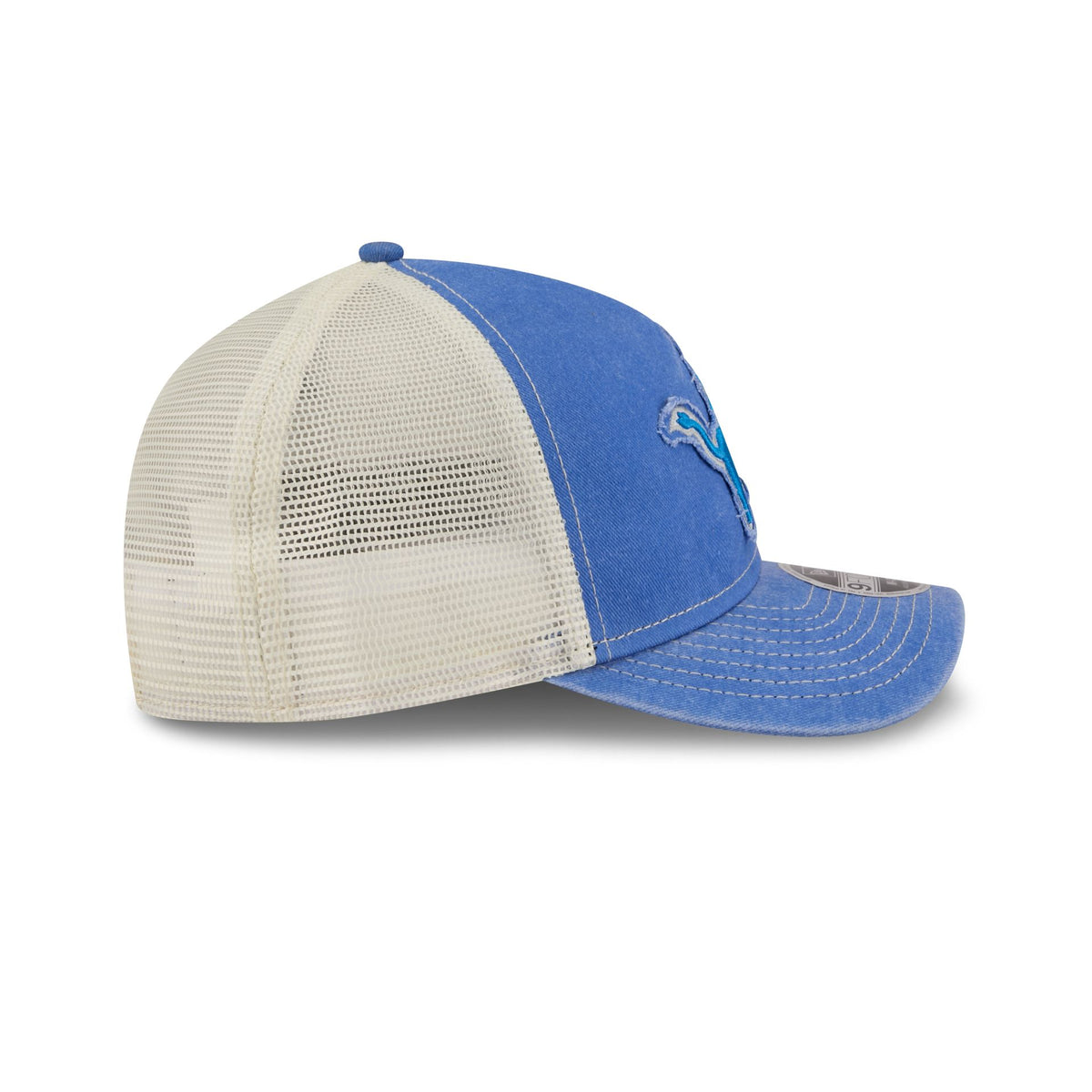 Detroit Lions Frayed Logo 9FORTY M-Crown A-Frame Trucker Hat