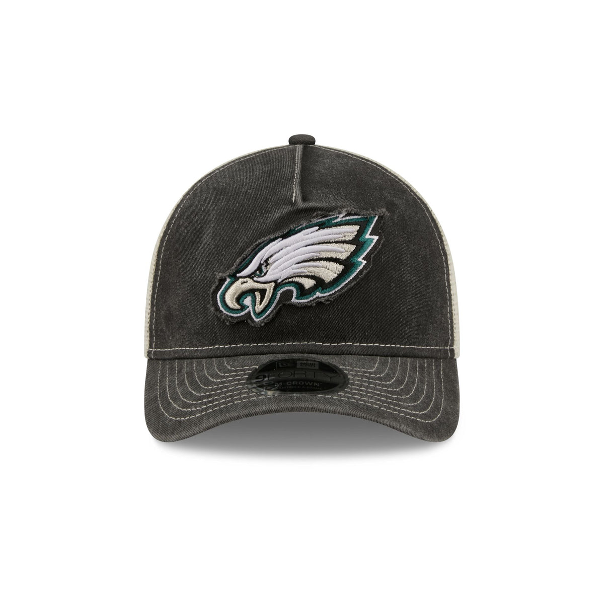 Philadelphia Eagles Frayed Logo 9FORTY M-Crown A-Frame Trucker Hat
