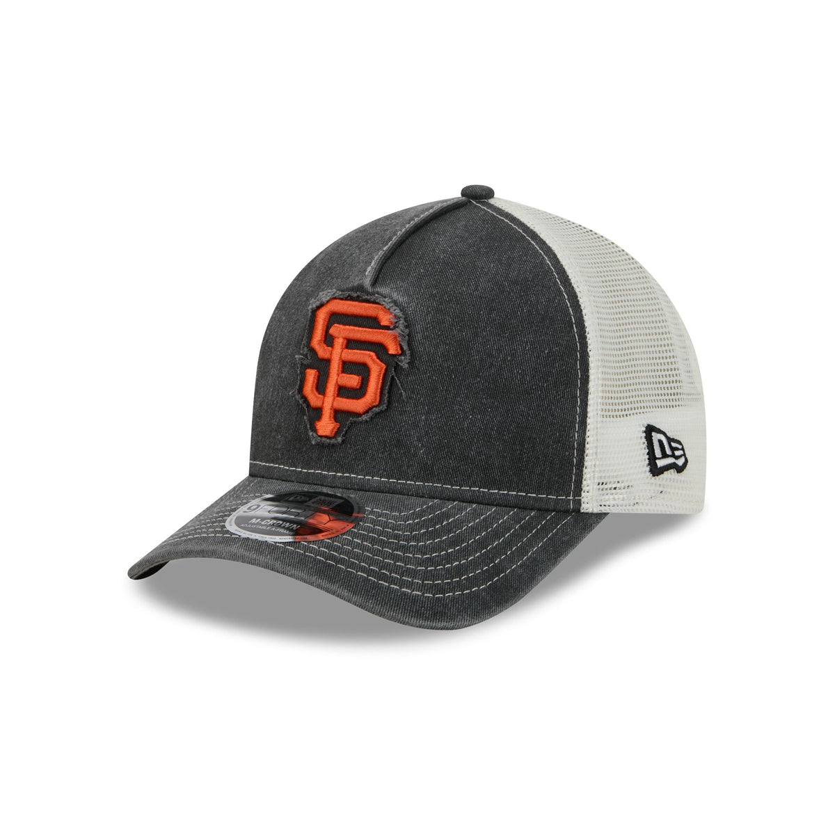 San Francisco Giants Frayed Logo 9FORTY M-Crown A-Frame Trucker Hat