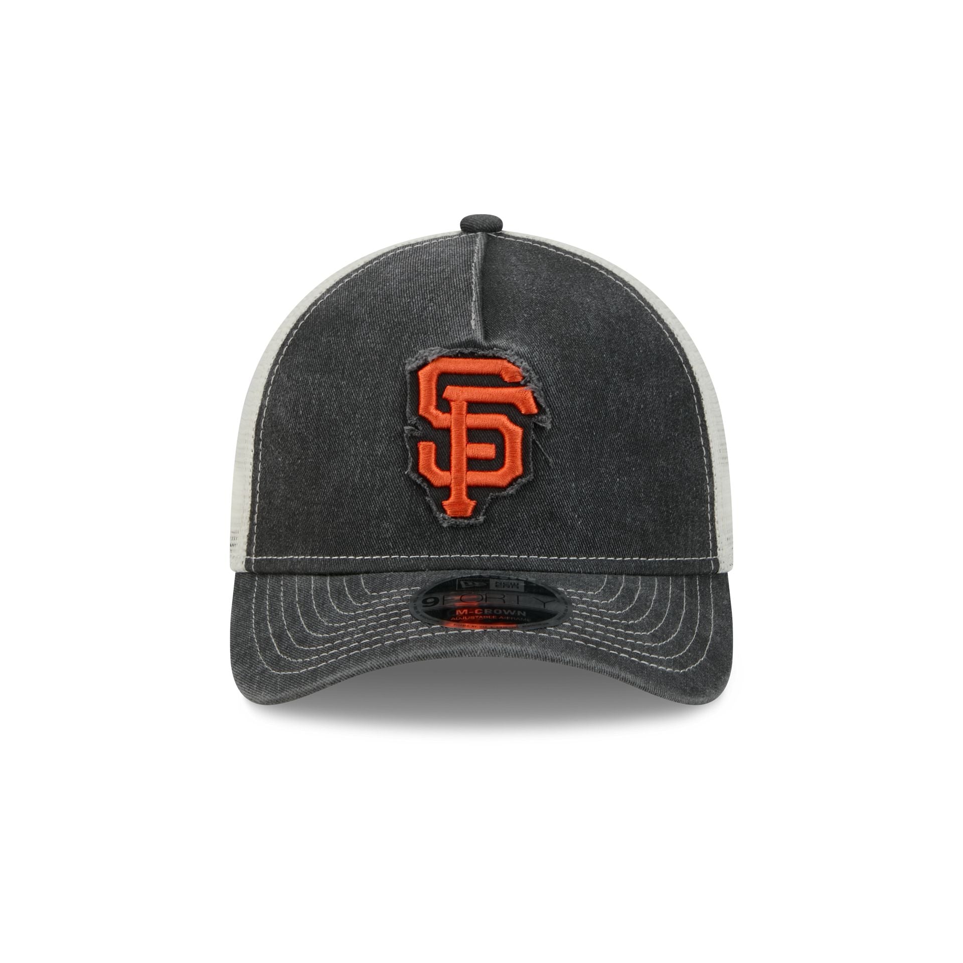 San Francisco Giants Frayed Logo 9FORTY M-Crown A-Frame Trucker Hat