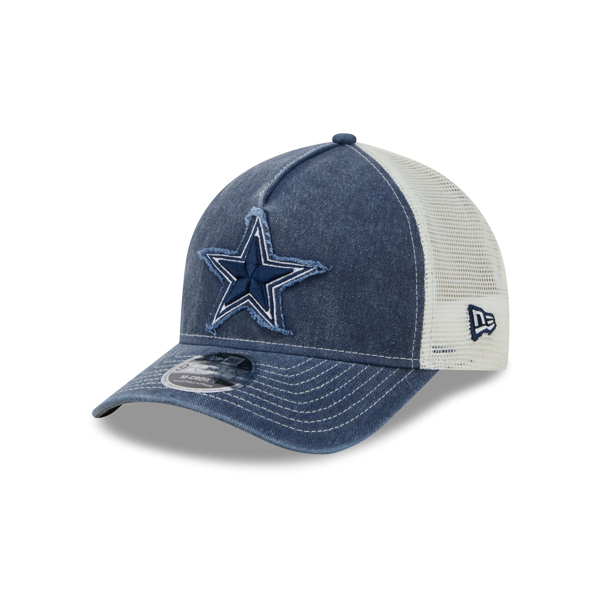 Dallas Cowboys Frayed Logo 9FORTY M-Crown A-Frame Trucker Hat