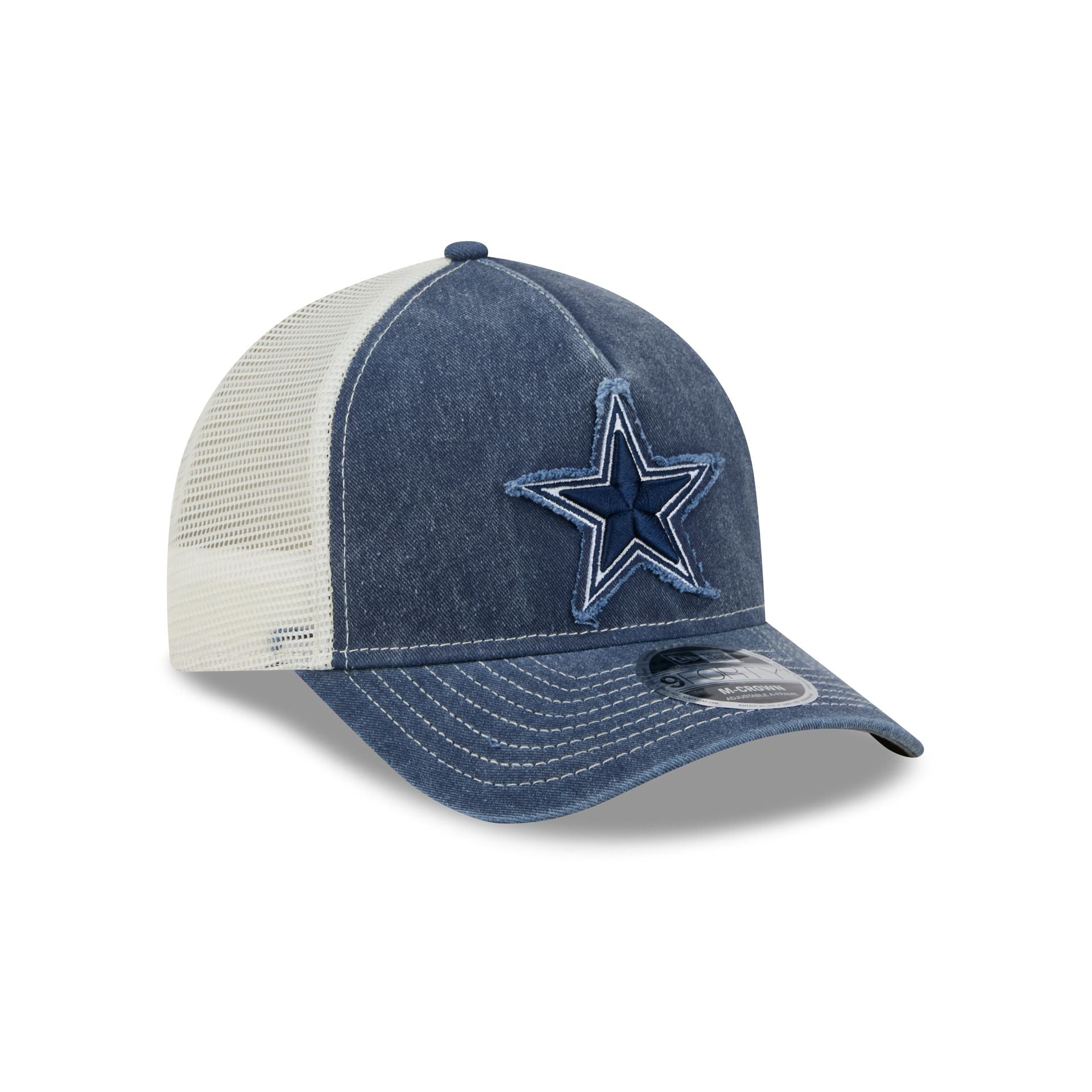 Dallas Cowboys Frayed Logo 9FORTY M-Crown A-Frame Trucker Hat