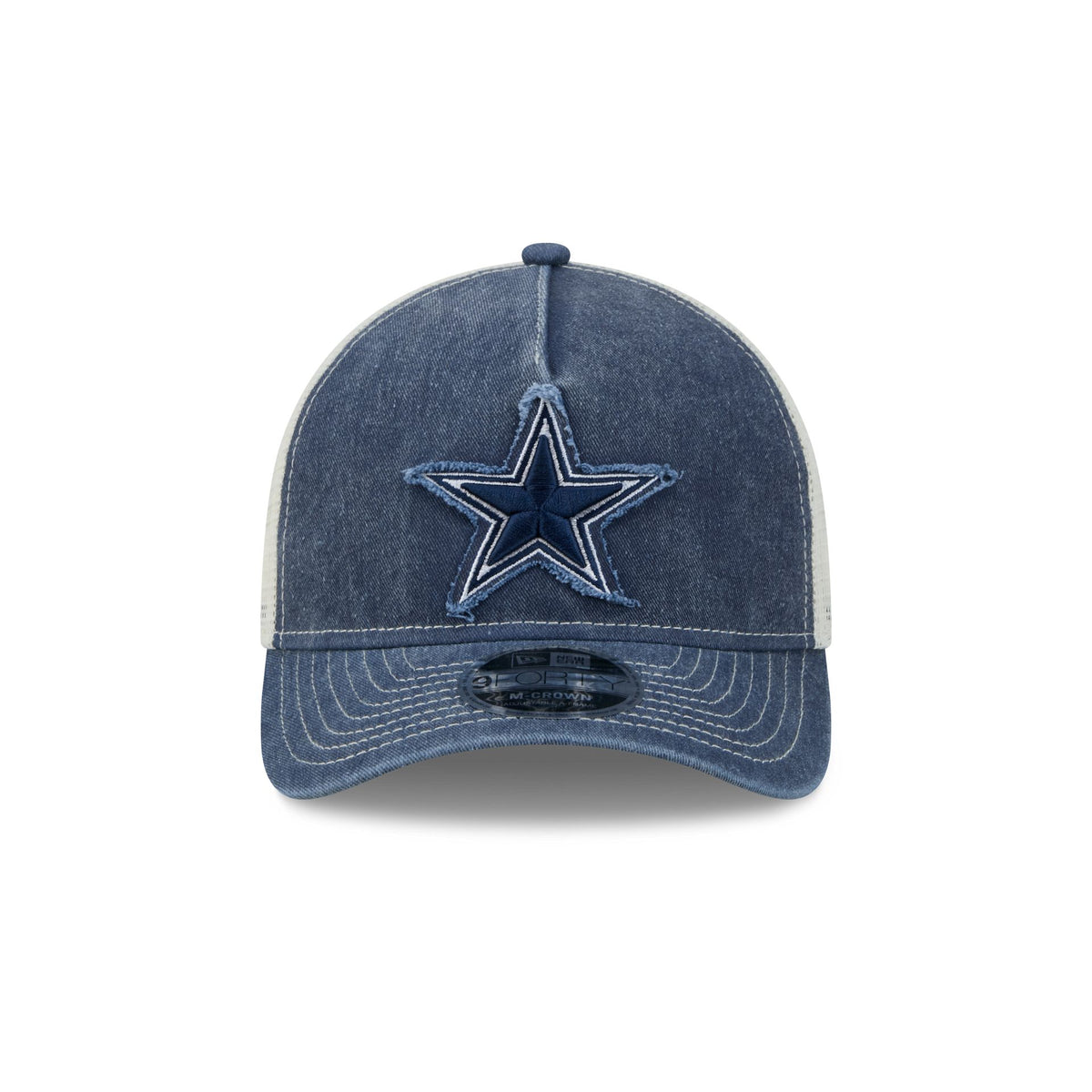 Dallas Cowboys Frayed Logo 9FORTY M-Crown A-Frame Trucker Hat