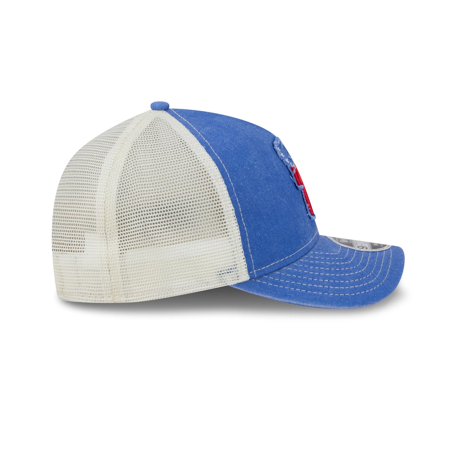 Philadelphia 76ers Frayed Logo 9FORTY M-Crown A-Frame Trucker Hat