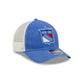 New York Rangers Frayed Logo 9FORTY M-Crown A-Frame Trucker Hat