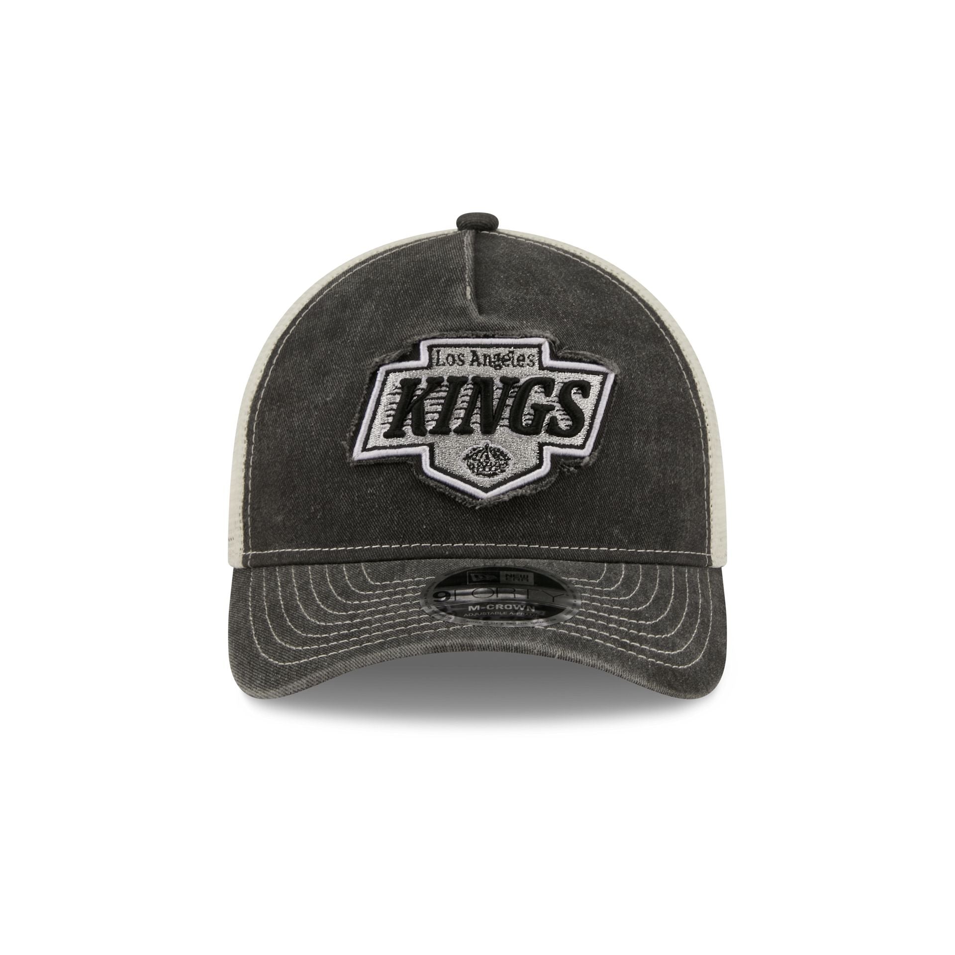 Los Angeles Kings Frayed Logo 9FORTY M-Crown A-Frame Trucker Hat