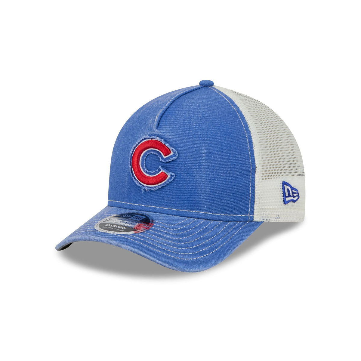 Chicago Cubs Frayed Logo 9FORTY M-Crown A-Frame Trucker Hat