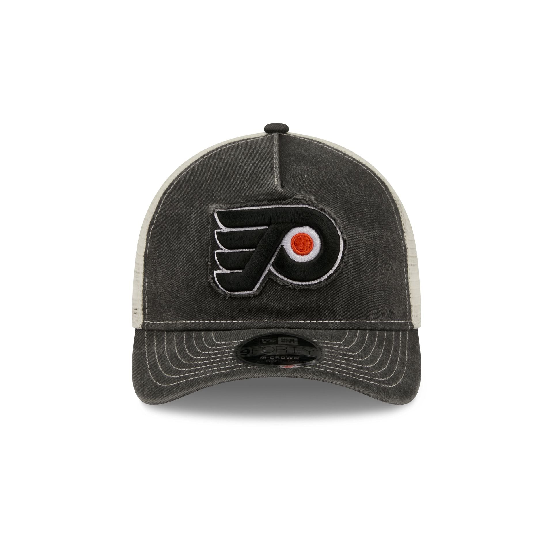 Philadelphia Flyers Frayed Logo 9FORTY M-Crown A-Frame Trucker Hat