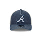 Atlanta Braves Frayed Logo 9FORTY M-Crown A-Frame Trucker Hat