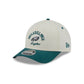 Philadelphia Eagles Arched Graphic Chrome White 9FORTY M-Crown A-Frame Snapback Hat