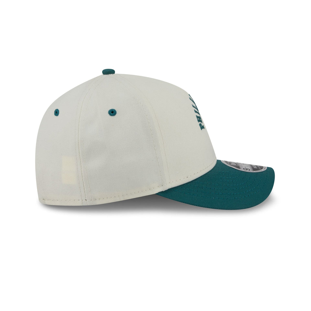 Philadelphia Eagles Arched Graphic Chrome White 9FORTY M-Crown A-Frame Snapback Hat