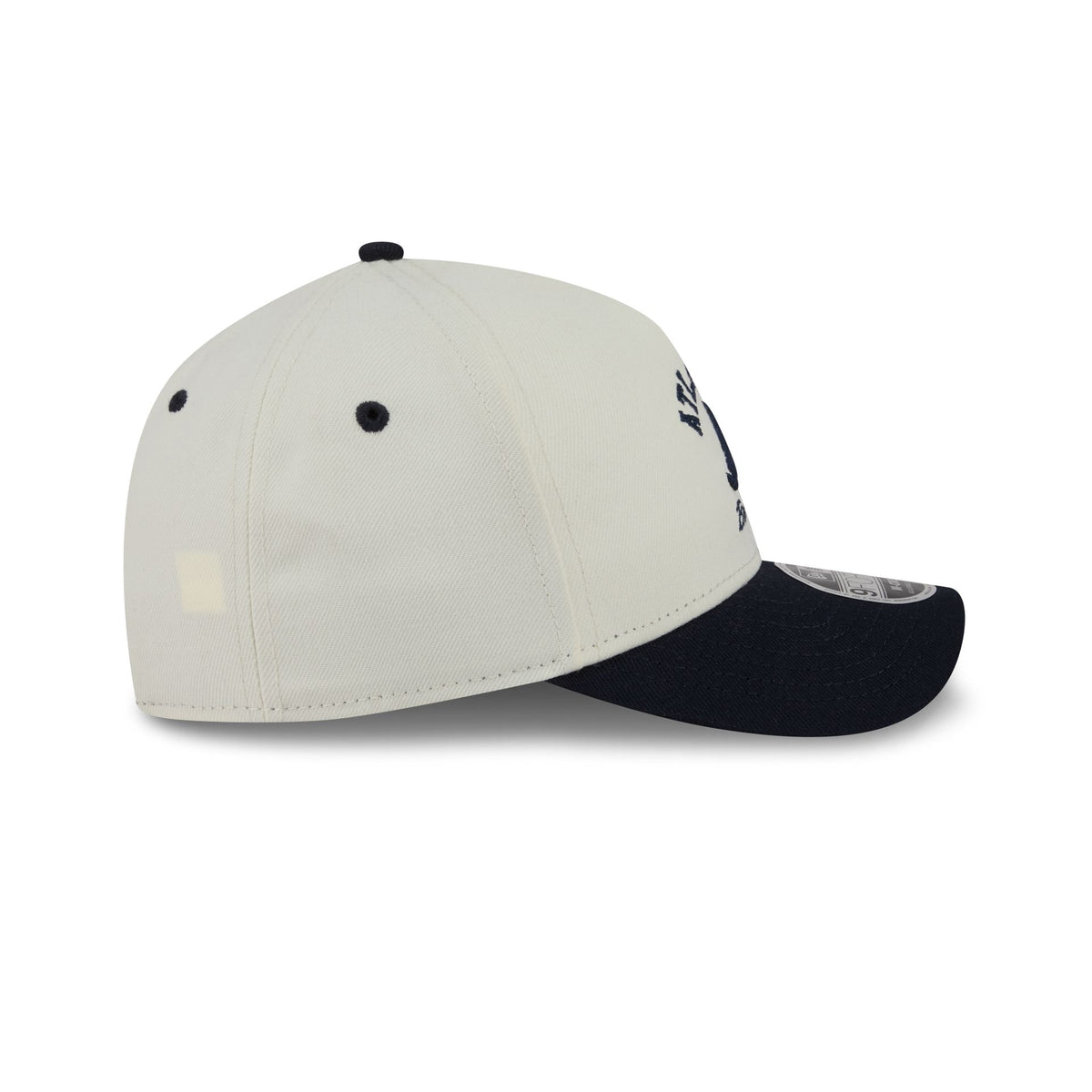 Atlanta Braves Arched Graphic Chrome White 9FORTY M-Crown A-Frame Snapback Hat