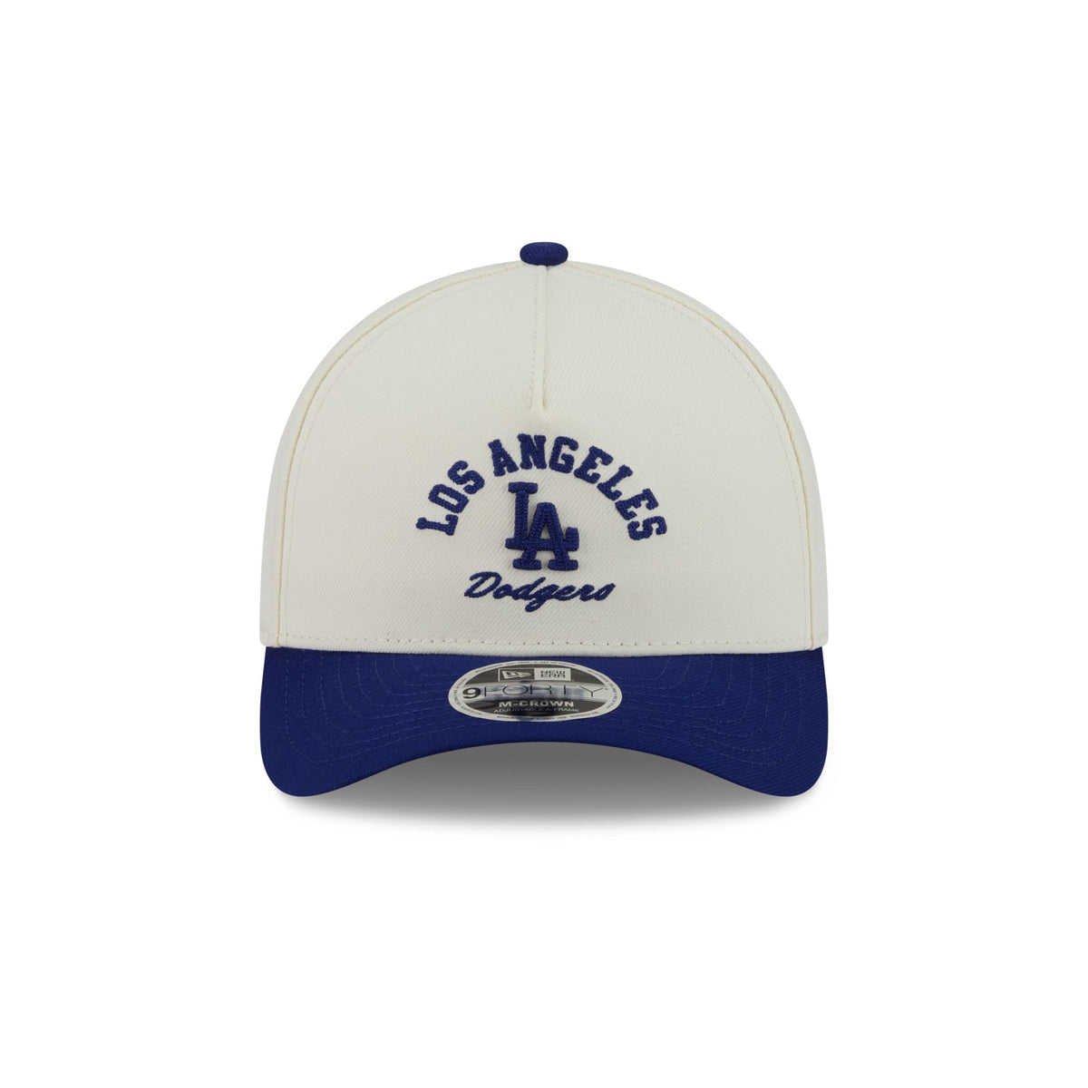 Los Angeles Dodgers Arched Graphic Chrome White 9FORTY M-Crown A-Frame Snapback Hat