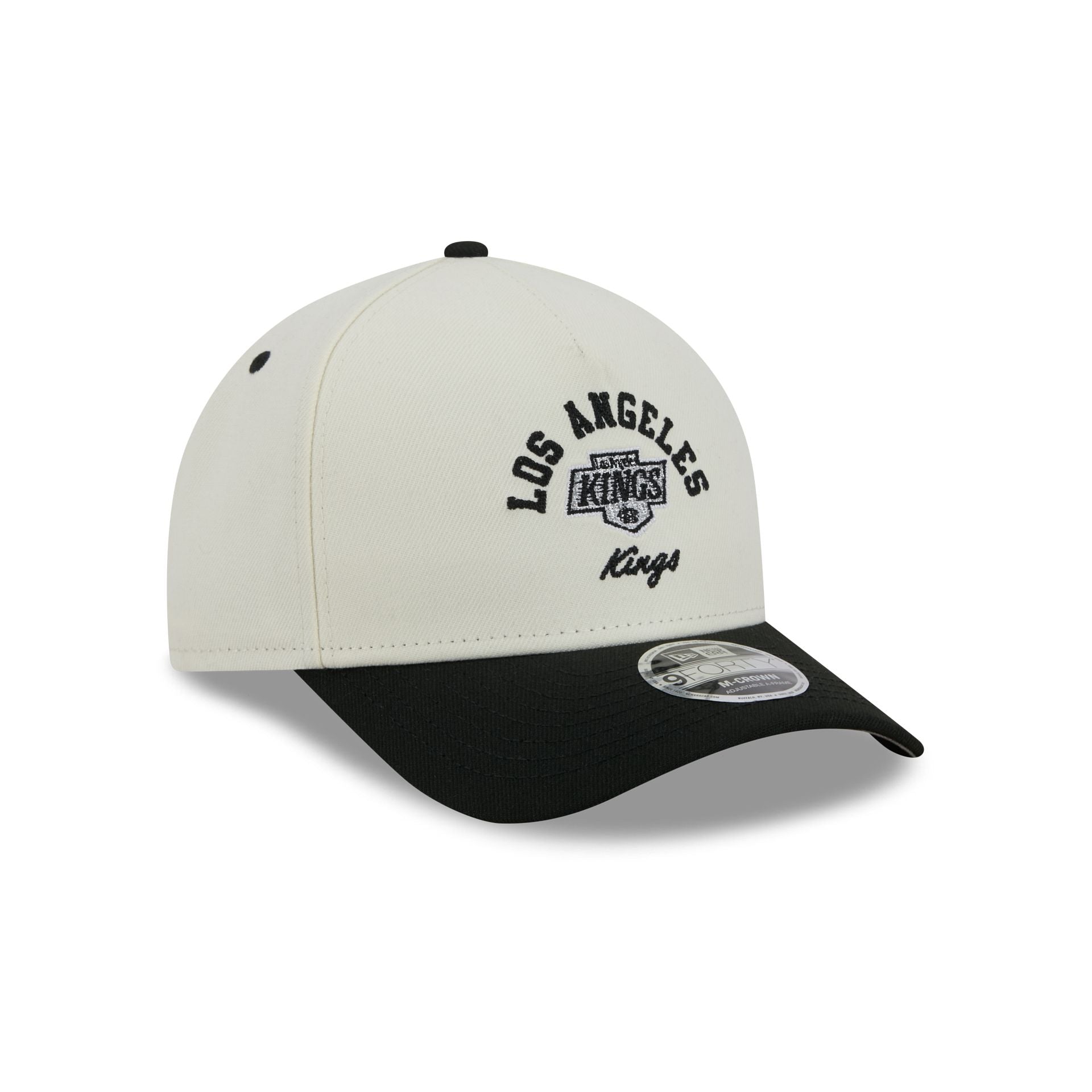 Los Angeles Kings Arched Graphic Chrome White 9FORTY M-Crown A-Frame Snapback Hat