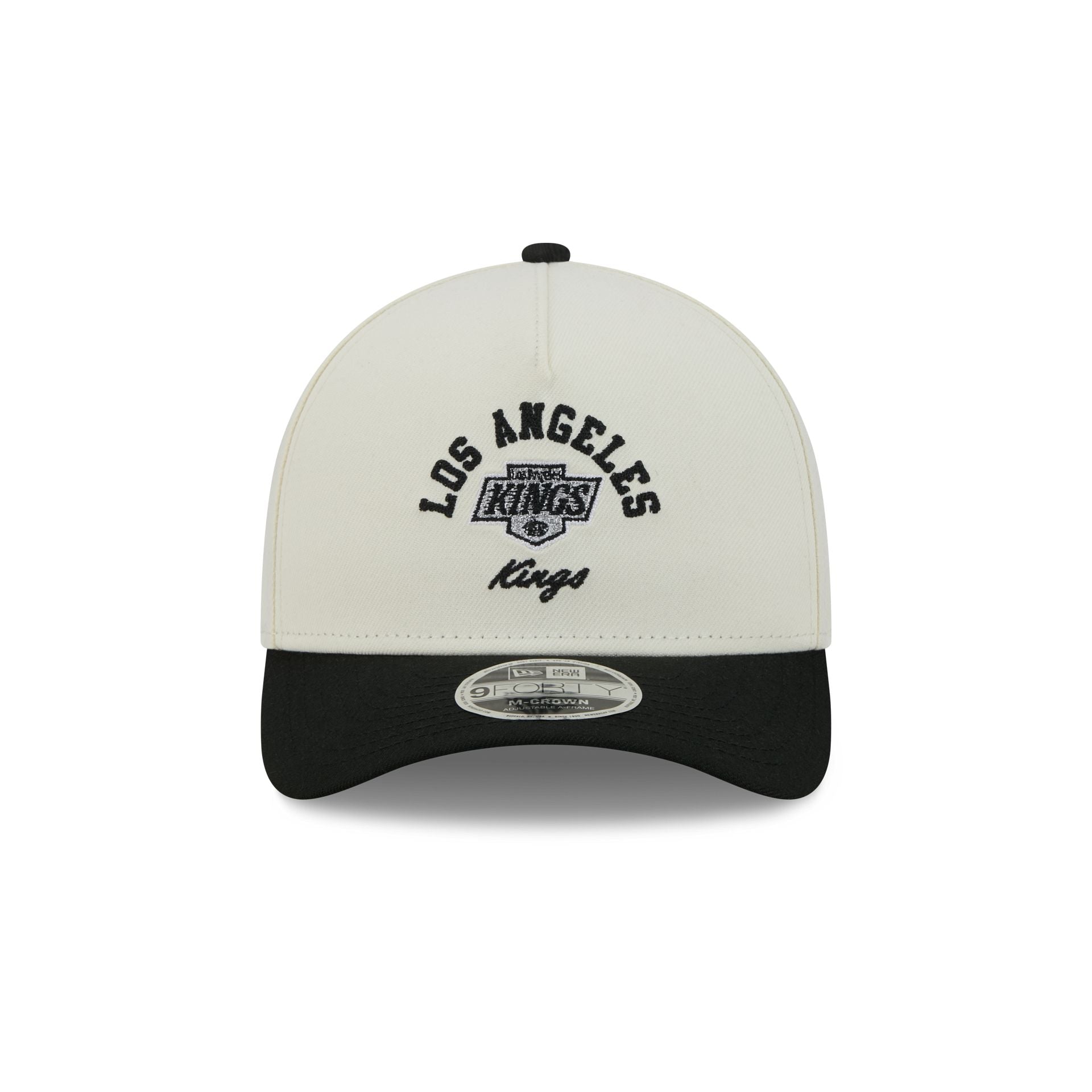 Los Angeles Kings Arched Graphic Chrome White 9FORTY M-Crown A-Frame Snapback Hat