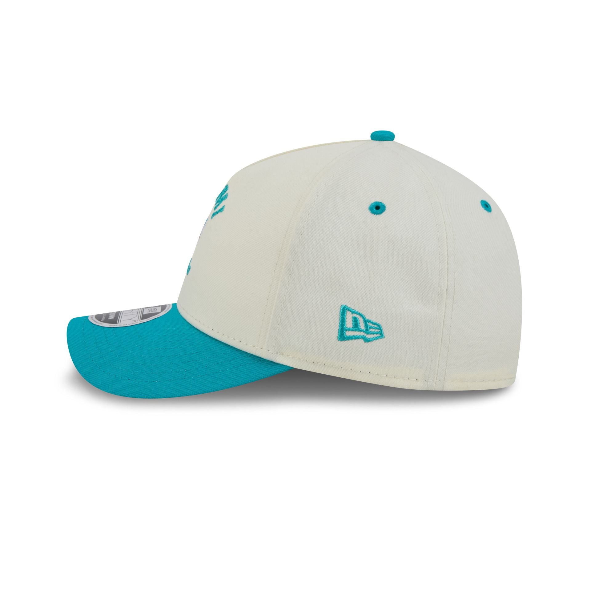 Miami Dolphins Arched Graphic Chrome White 9FORTY M-Crown A-Frame Snapback Hat
