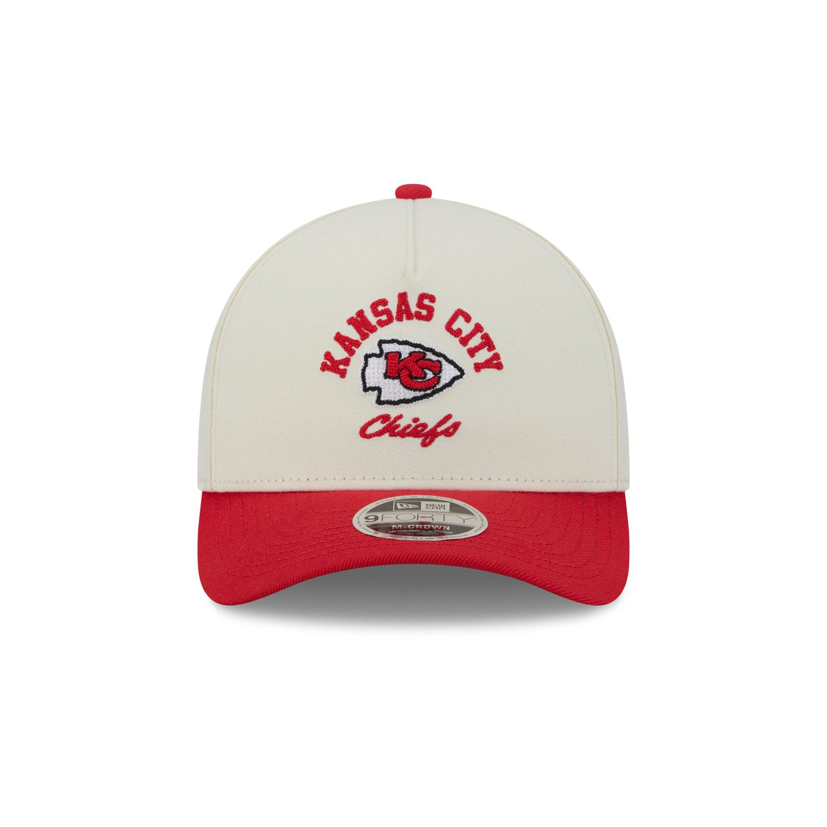 Kansas City Chiefs Arched Graphic Chrome White 9FORTY M-Crown A-Frame Snapback Hat