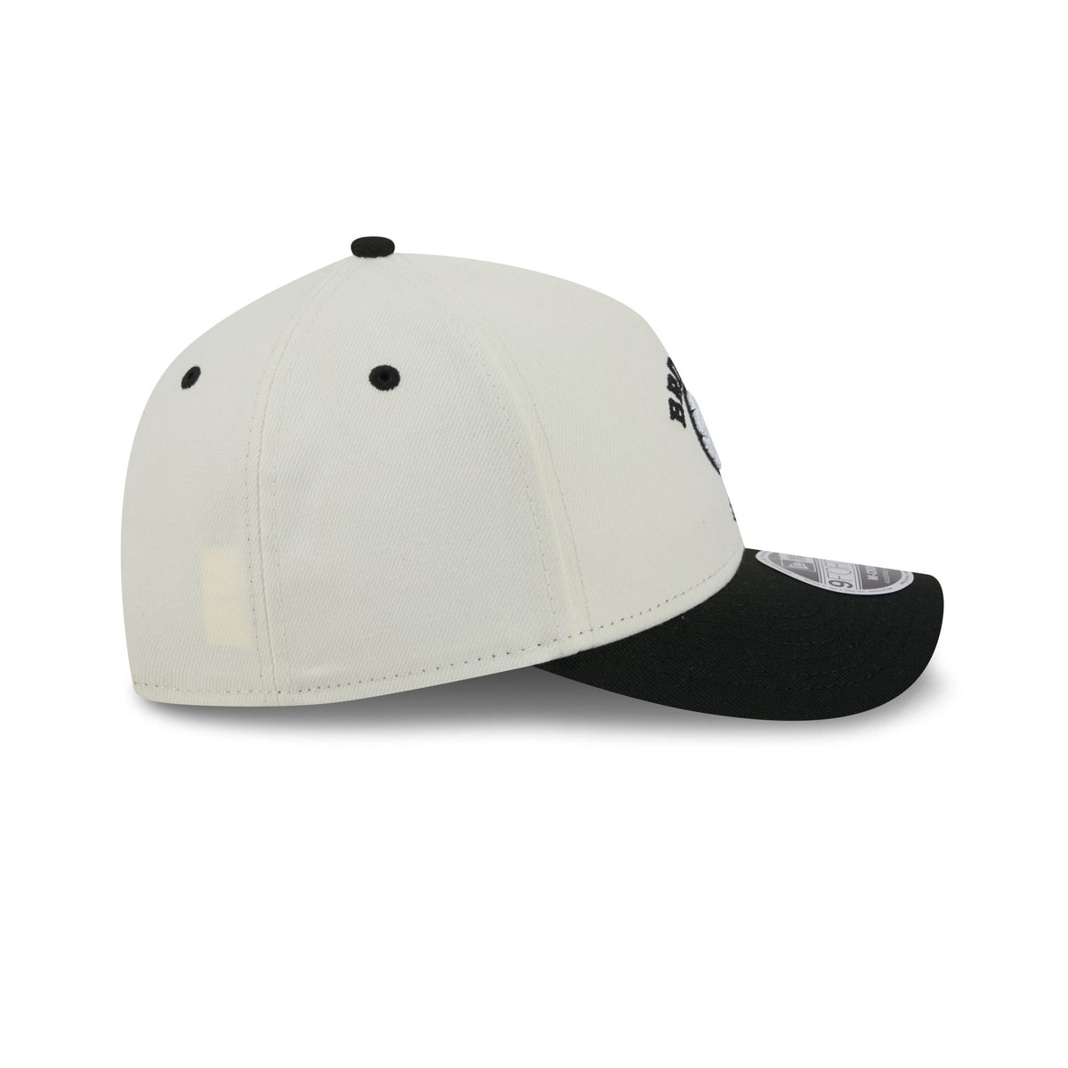 Brooklyn Nets Arched Graphic Chrome White 9FORTY M-Crown A-Frame Snapback Hat
