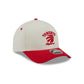Toronto Raptors Arched Graphic Chrome White 9FORTY M-Crown A-Frame Snapback Hat