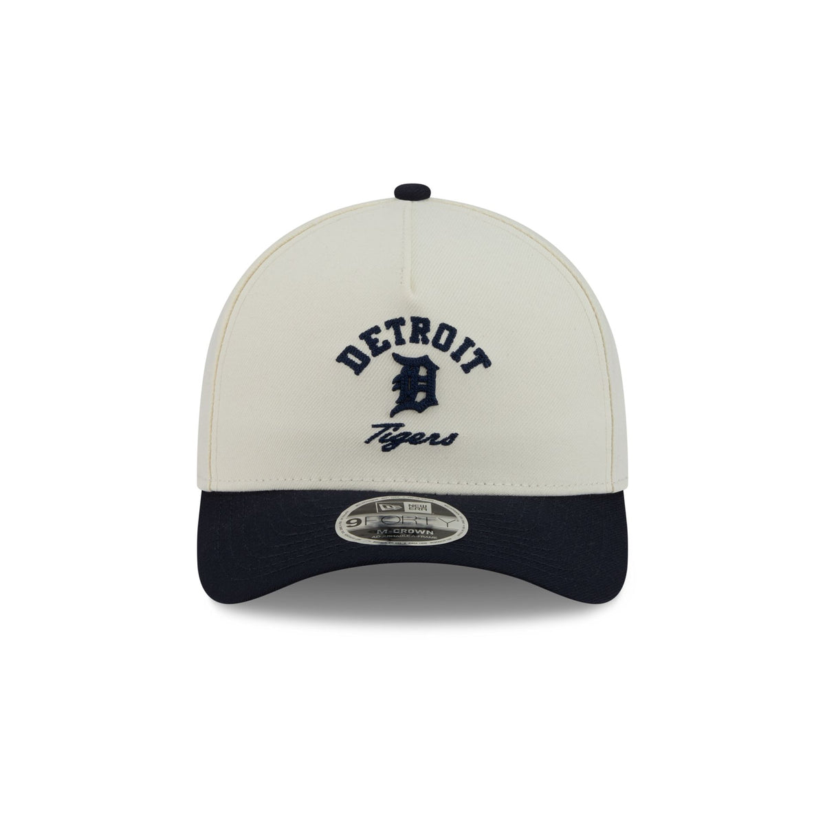 Detroit Tigers Arched Graphic Chrome White 9FORTY M-Crown A-Frame Snapback Hat