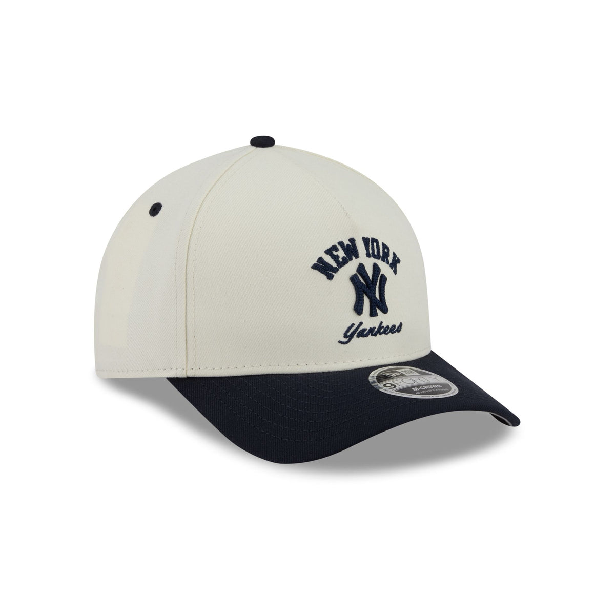 New York Yankees Arched Graphic Chrome White 9FORTY M-Crown A-Frame Snapback Hat