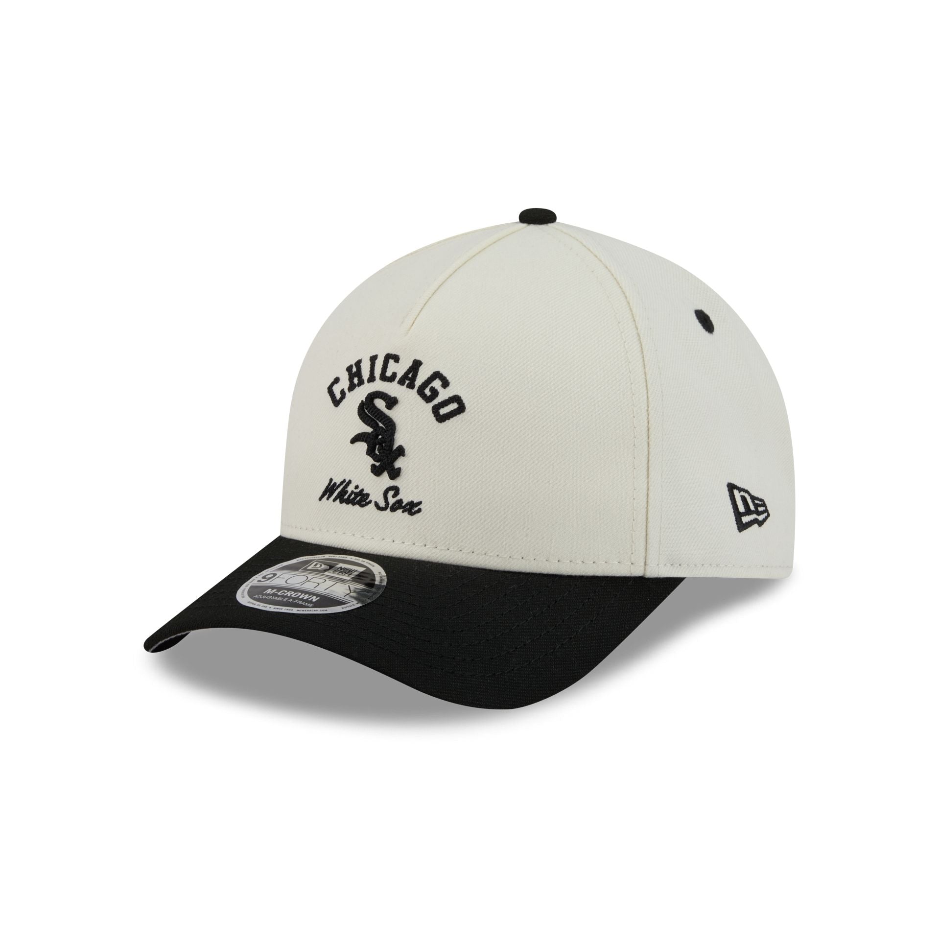 Chicago White Sox Arched Graphic Chrome White 9FORTY M-Crown A-Frame Snapback Hat