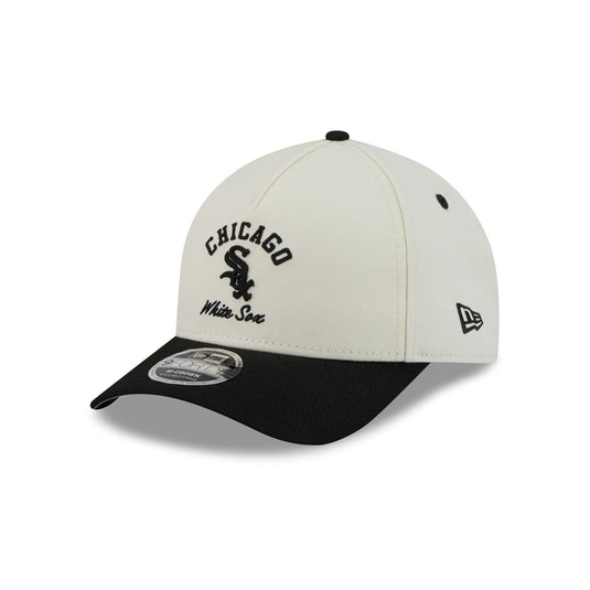 Chicago White Sox Arched Graphic Chrome White 9FORTY M-Crown A-Frame Snapback Hat