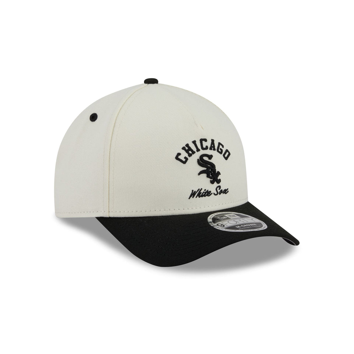 Chicago White Sox Arched Graphic Chrome White 9FORTY M-Crown A-Frame Snapback Hat