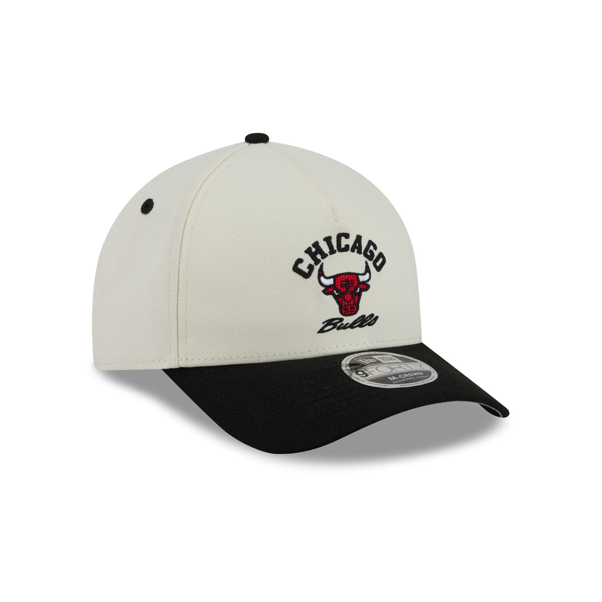 Chicago Bulls Arched Graphic Chrome White 9FORTY M-Crown A-Frame Snapback Hat