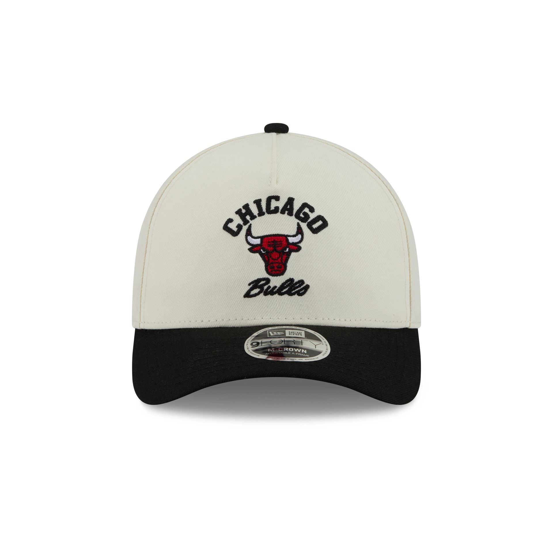 Chicago Bulls Arched Graphic Chrome White 9FORTY M-Crown A-Frame Snapback Hat